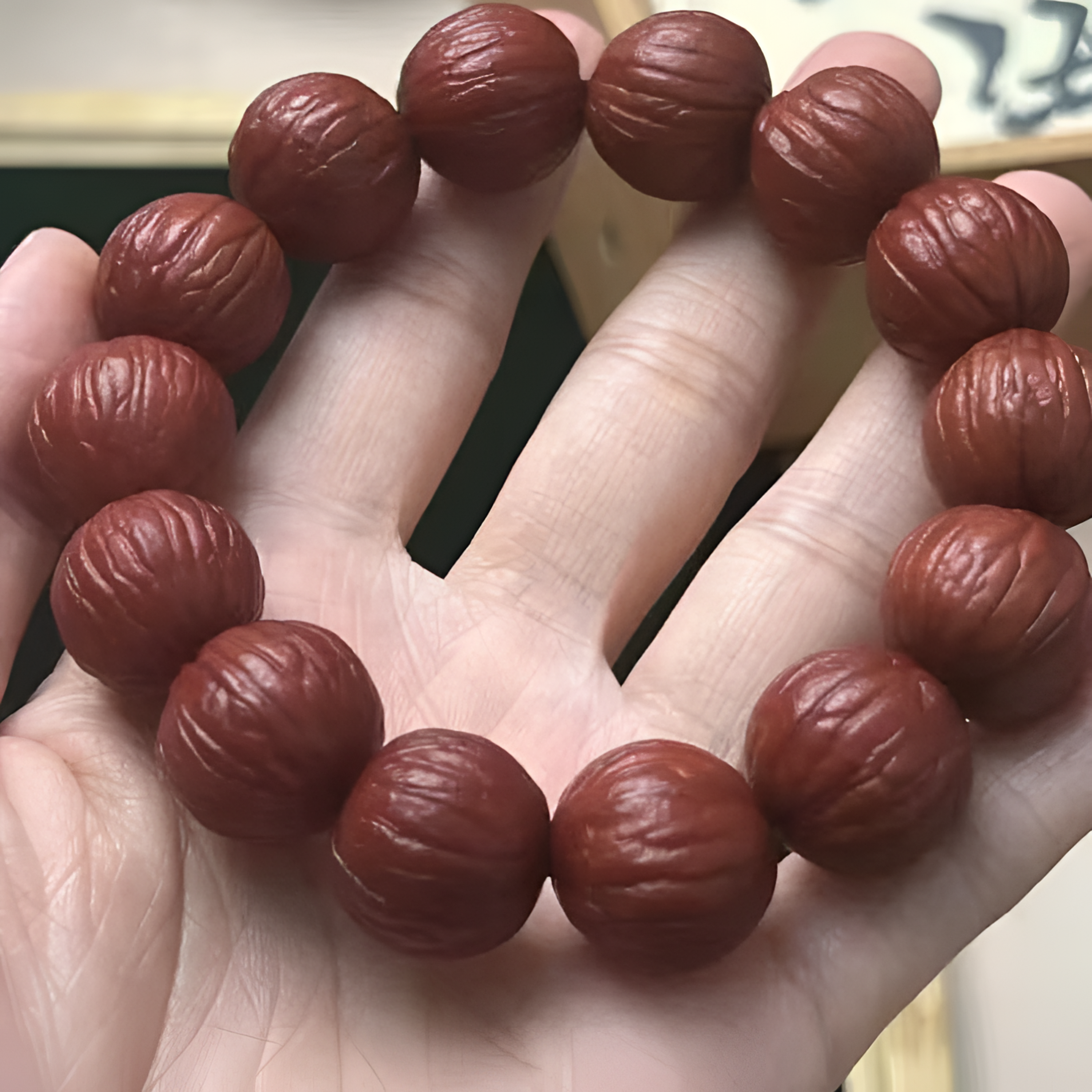 17左右【已包浆】猴头手串土豪猴头机刷玉化男女盘玩回血机刷猴头