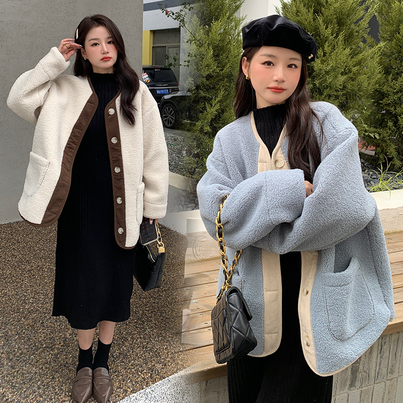 孕妇冬装外套韩版时尚新款加厚宽松显瘦遮肚减龄开衫百搭保暖外套