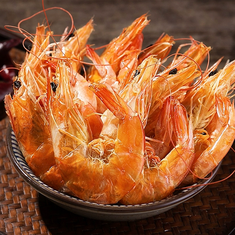 威海烤虾干即食碳烤零食对虾干干虾干货海鲜70g