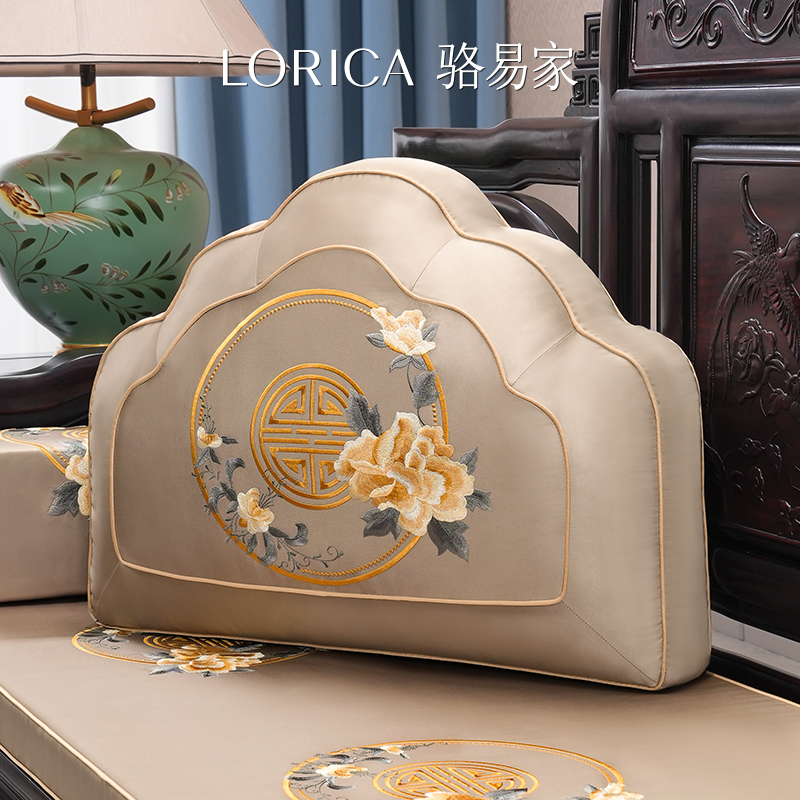 骆易家【国色天香】靠山枕沙发靠背大靠垫异形抱枕靠腰枕山形靠背