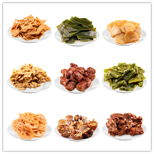 哈哈镜组合套餐零食小吃 豆皮 腐竹鸭脖 锁骨店铺包邮顺丰