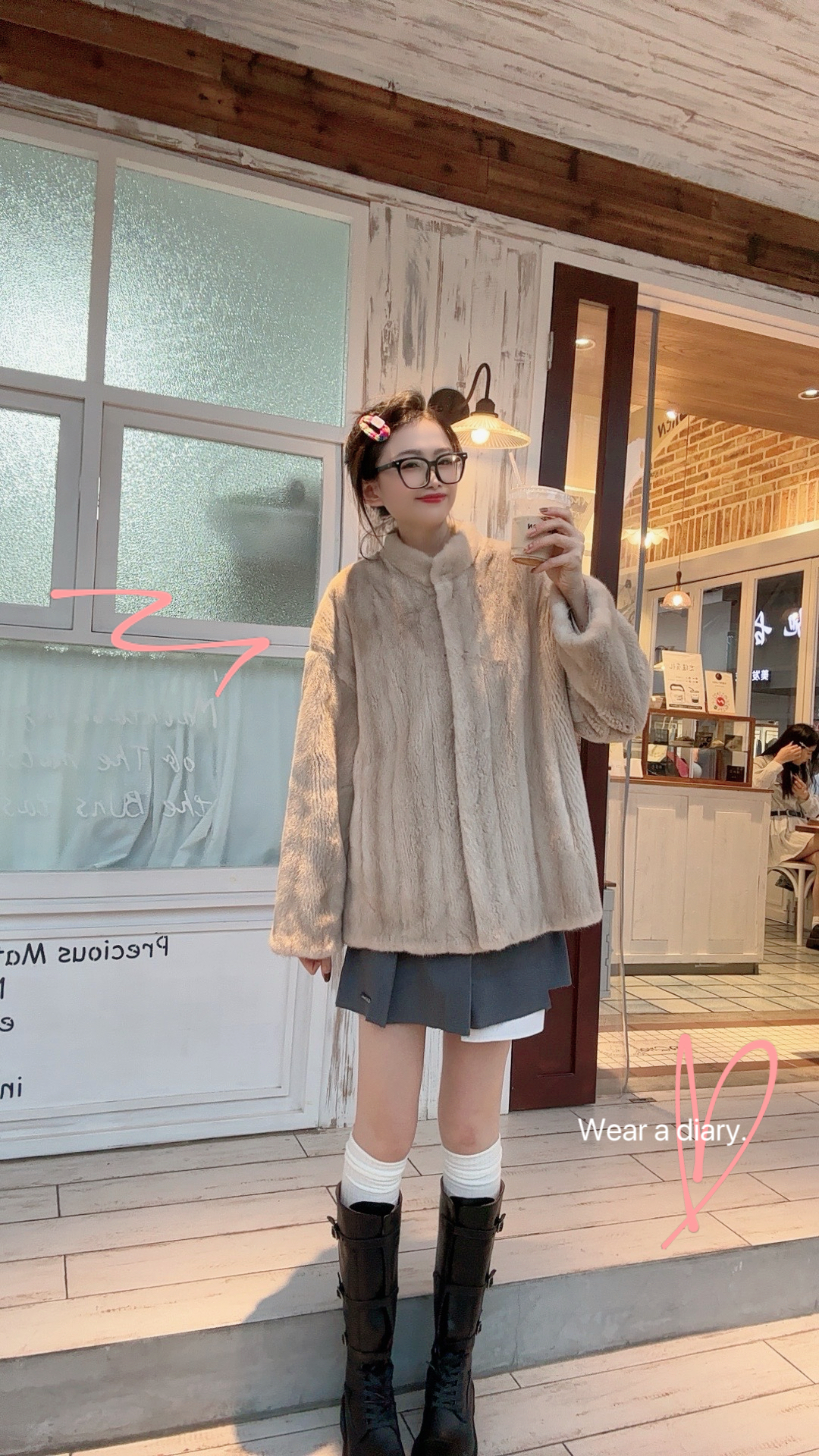 【YUXIFUR】{经典一辈子浪漫巴黎}立领全抽天鹅绒水貂70外套