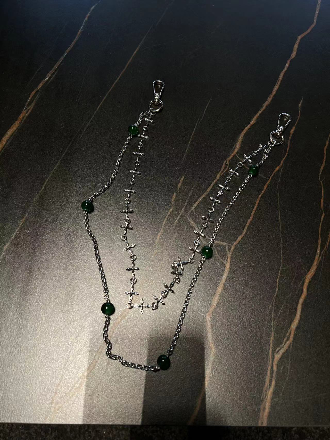 CY【CHAOYE】潮牌时尚新式中国风高街百搭装饰腰链