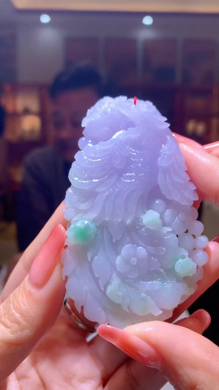 【闪购商品】定制翡翠未镶嵌5119DD-毛货盖章凤凰177