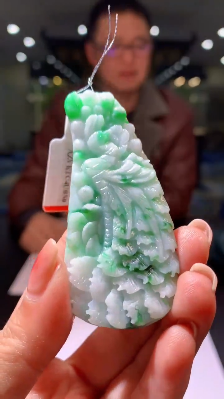 【闪购商品】定制翡翠未镶嵌5116ms-毛货凤凰412