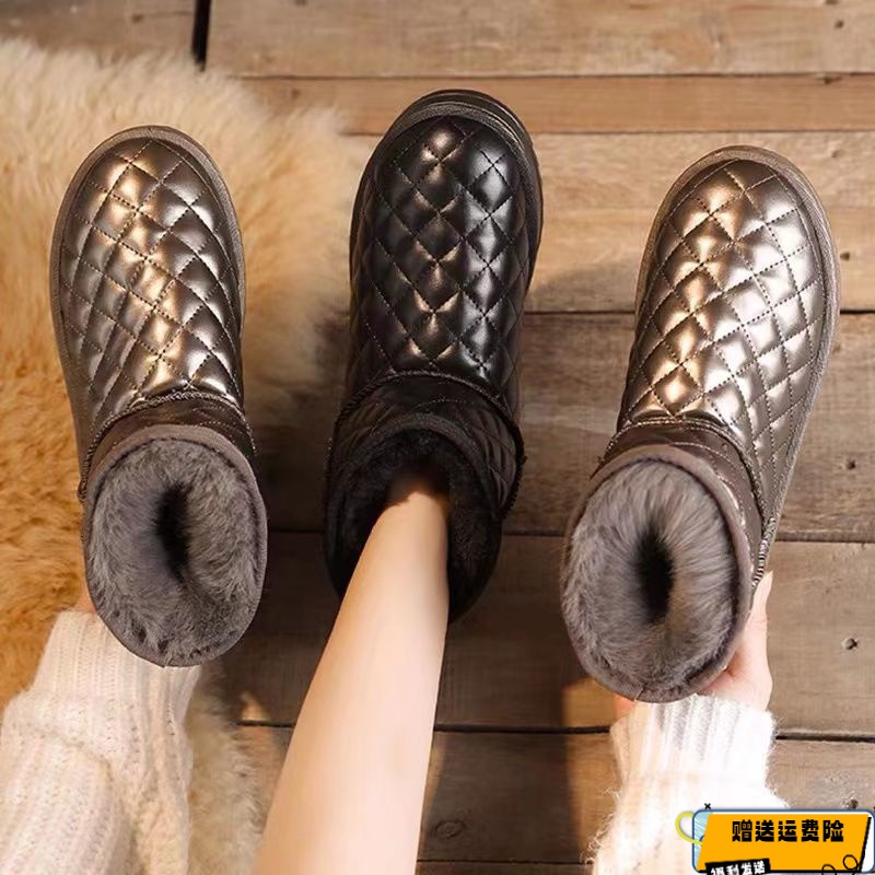 爆款女鞋2024新款雪地靴短筒短靴冬季棉鞋女靴子韩版加厚加绒鞋子