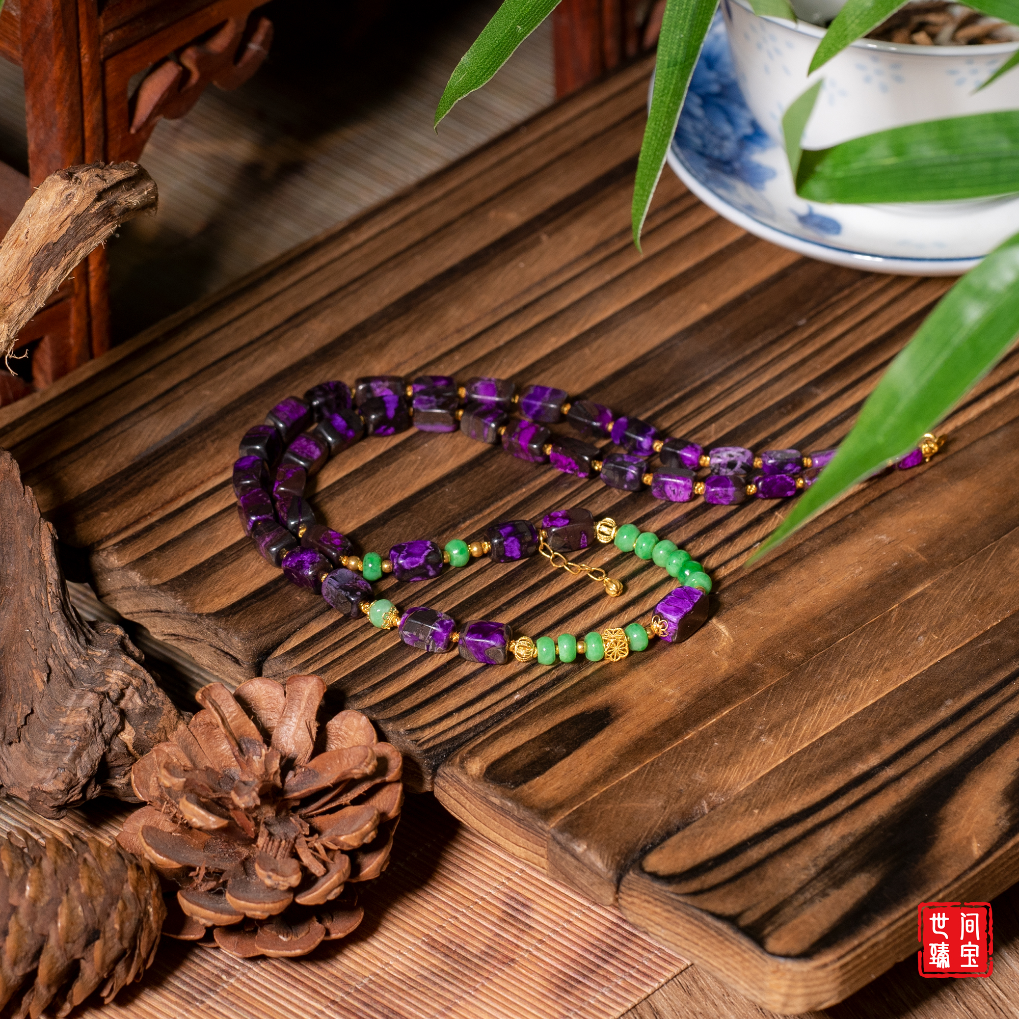 微尘丨18K金火焰纹红丝绒项链/长45cm/多样性发/P1655/20+