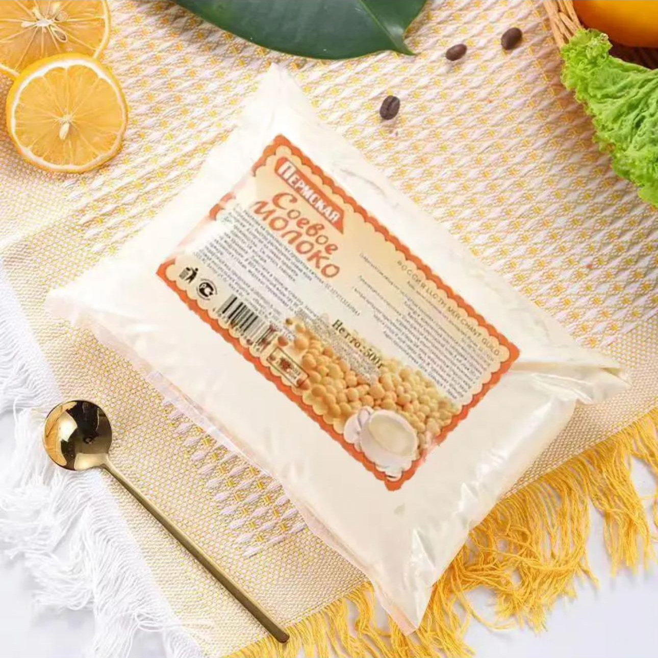 【牡丹江免税店】500g营养速溶健康早餐俄罗斯品牌进口原装豆粉