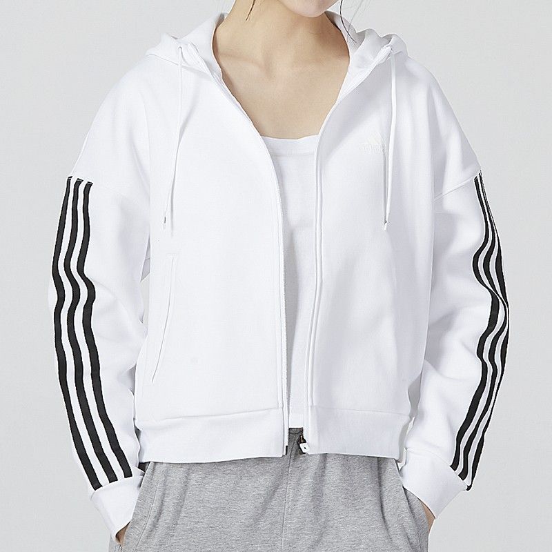 (WZ)Adidas/阿迪达斯女子新款舒适运动休闲透气夹克外套 HM7049