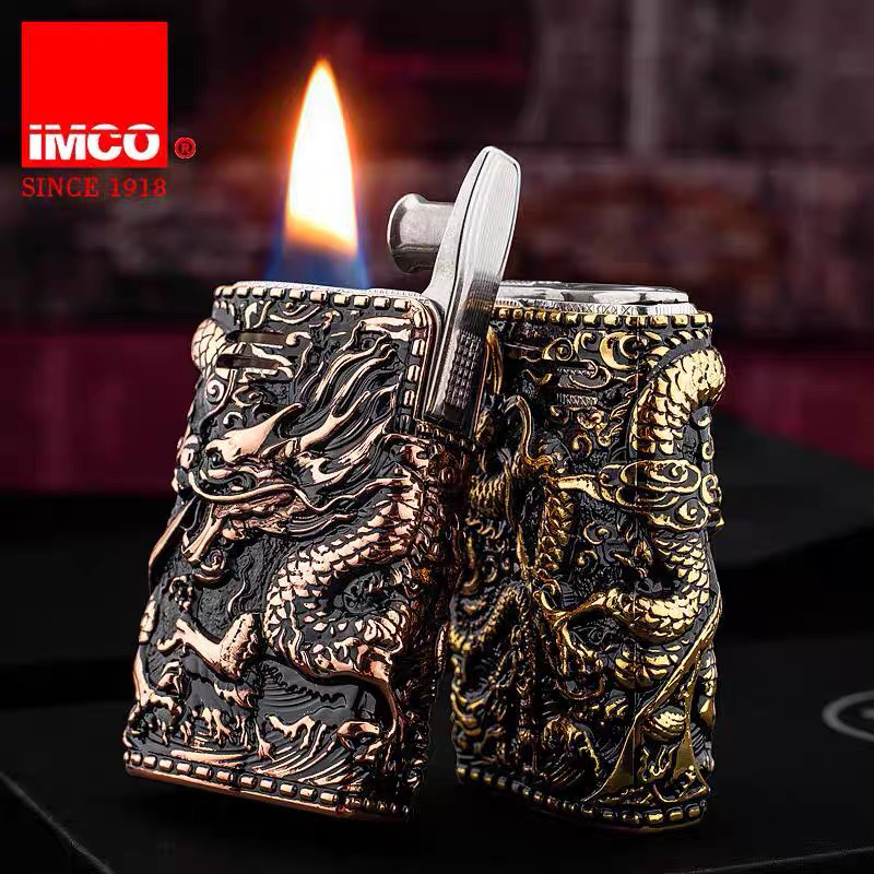 爱酷IMCO6800盔甲龙防风复古煤油打火机