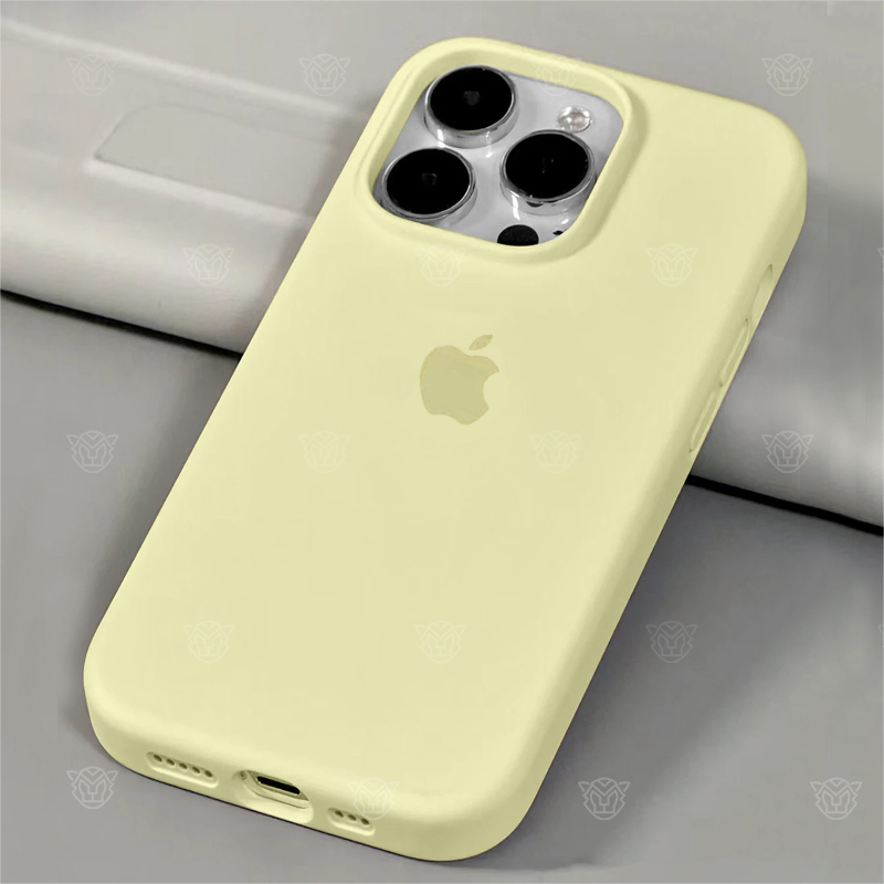 奶黄色iPhone16promax手机壳适用苹果15pro液态硅胶14/13防摔17