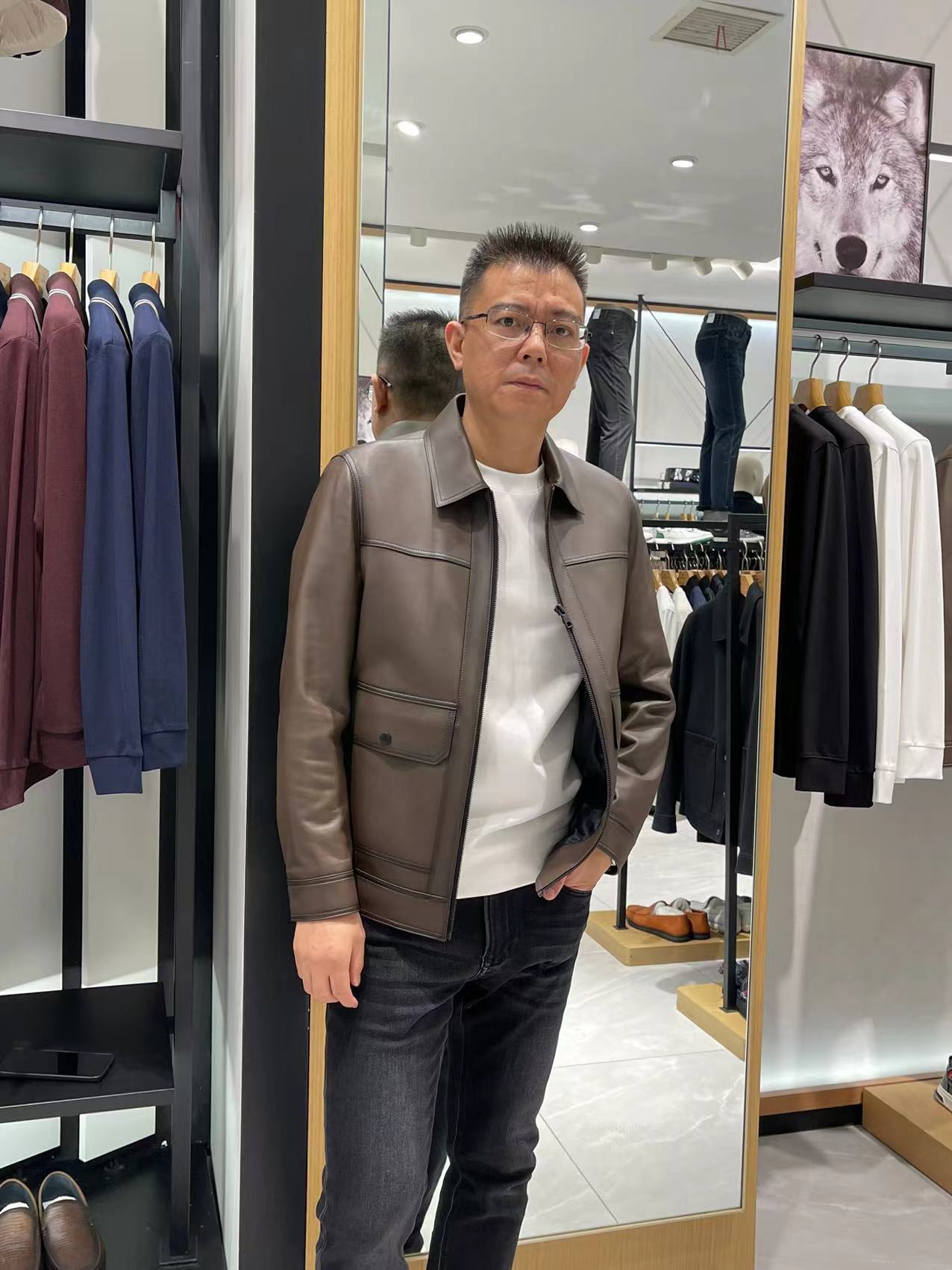 Septwolves/七匹狼2024秋冬新款皮衣（5206）原价3599