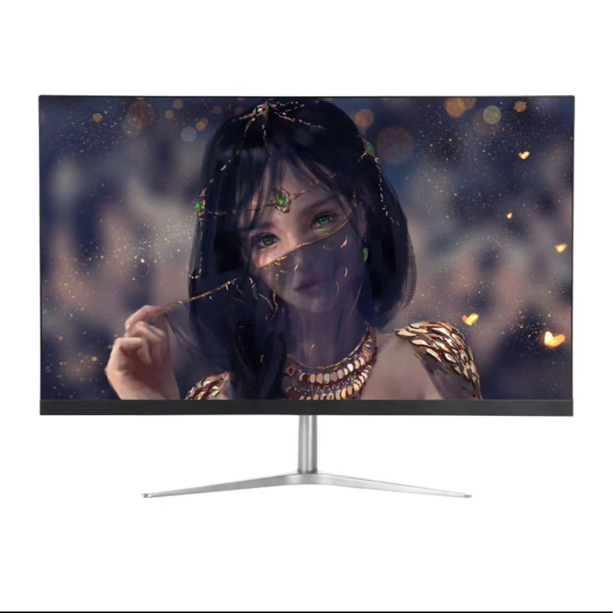 未拆封  24寸黑色75HZ直面屏办公家用监控电竞游戏IPS 全面屏