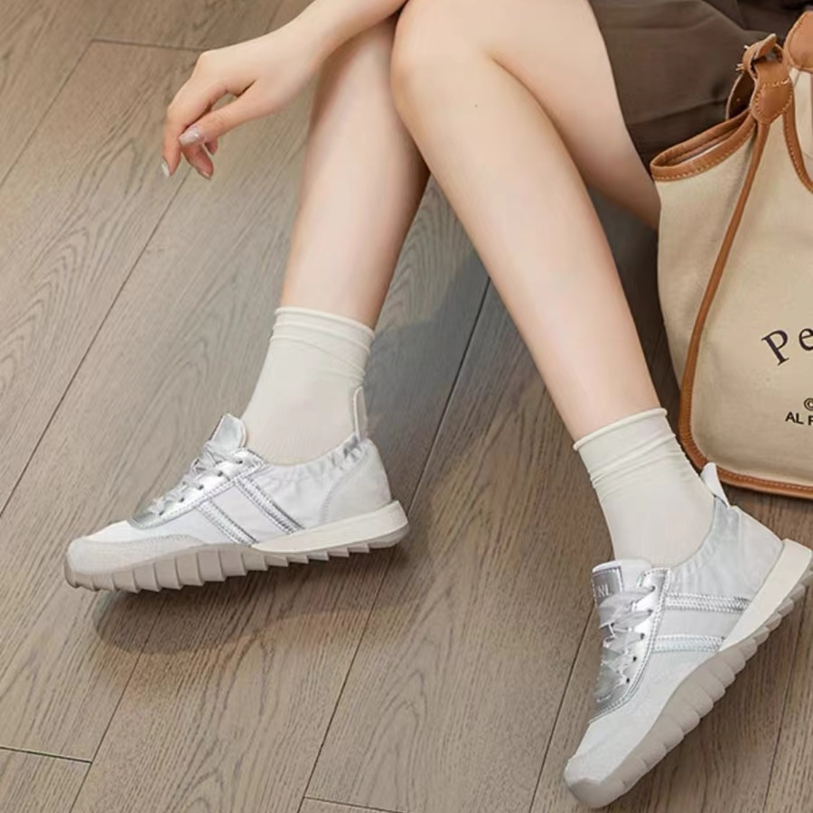 飞跃2024夏季新款复古丝带布面软底德训鞋百搭透气轻便运动鞋子女