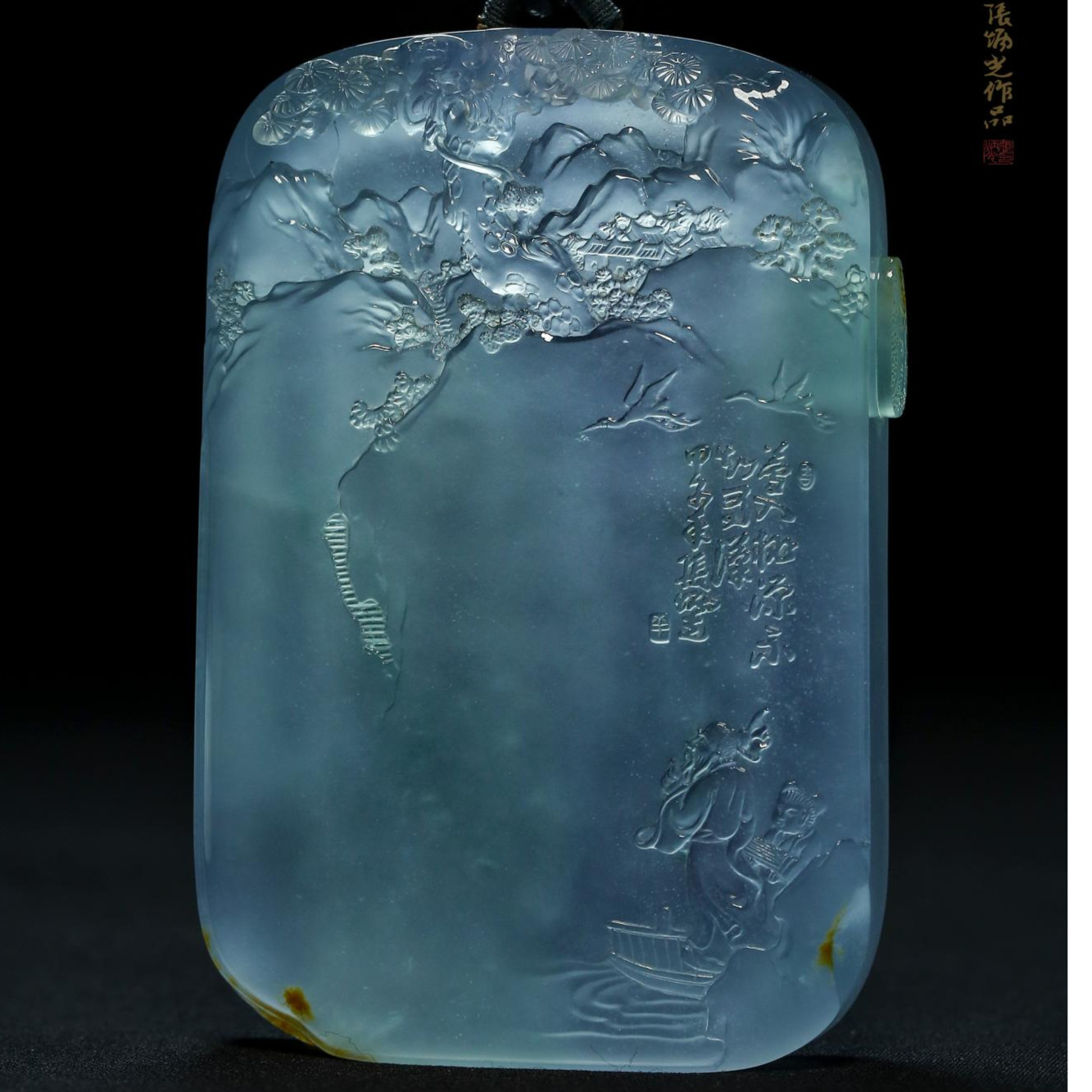 经鼎翡翠高端翡翠订制缅甸毛料天然a货挂件大师玉雕作品官方直营