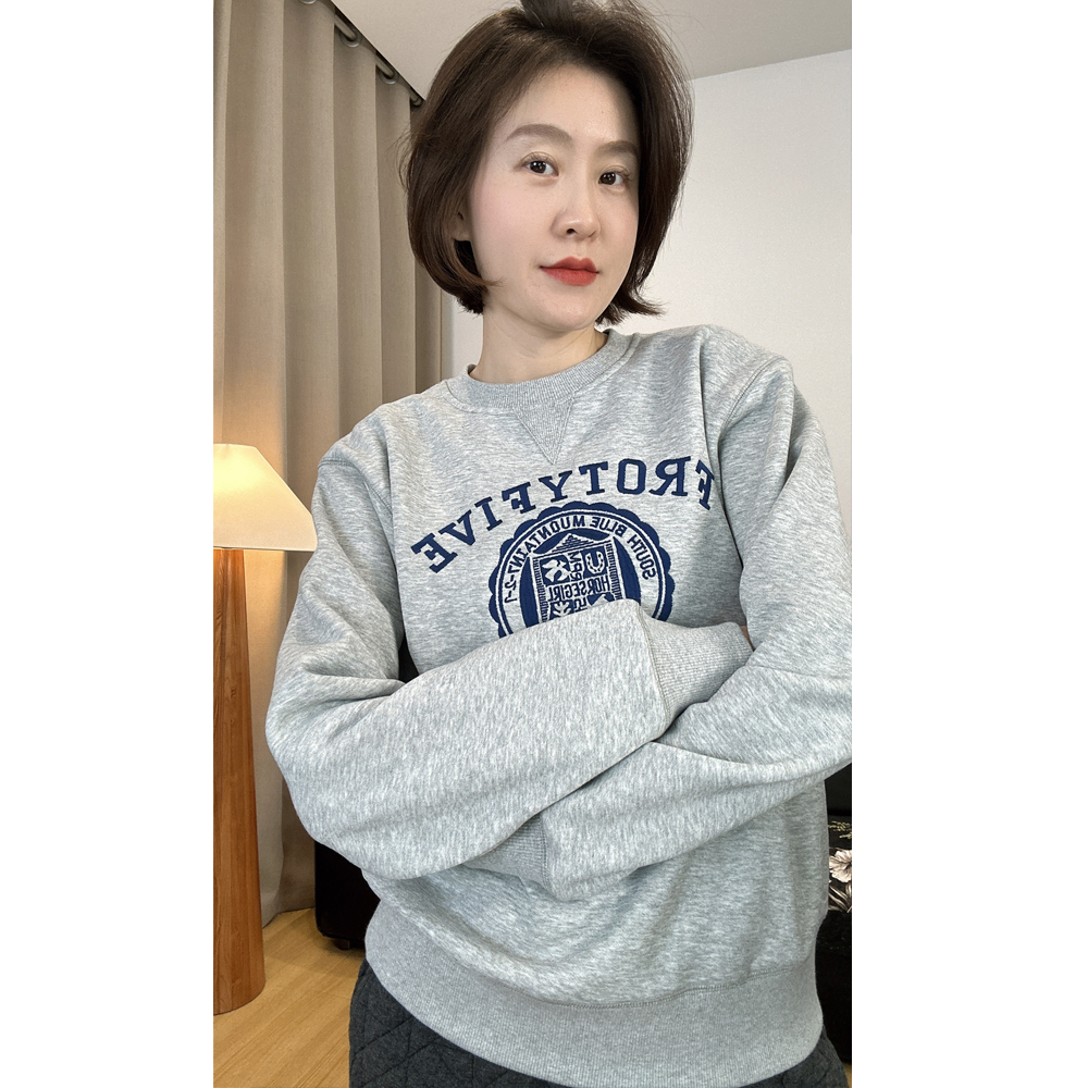 【4*5r同款】 小众设计款/圆领/宽松休闲卫衣