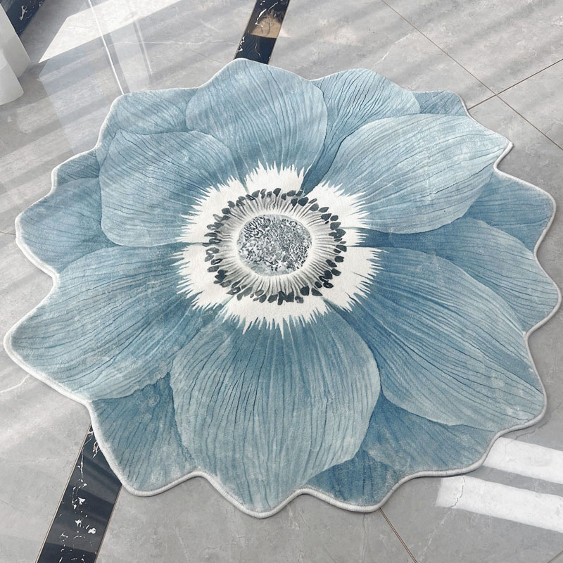 客厅圆形茶几垫地毯北欧家用卧室地垫地毯床边毯垫子网红装饰脚垫