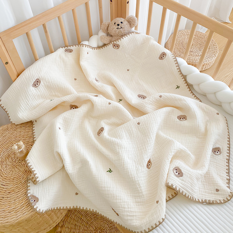 新生婴儿包巾纯棉产房襁褓纱布裹巾包被初生宝宝外出抱被四季通用