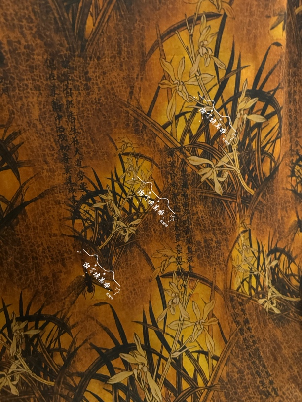 老料精品“空谷幽兰”100桑蚕丝重缎香云纱#连衣裙上衣旗袍高档布料