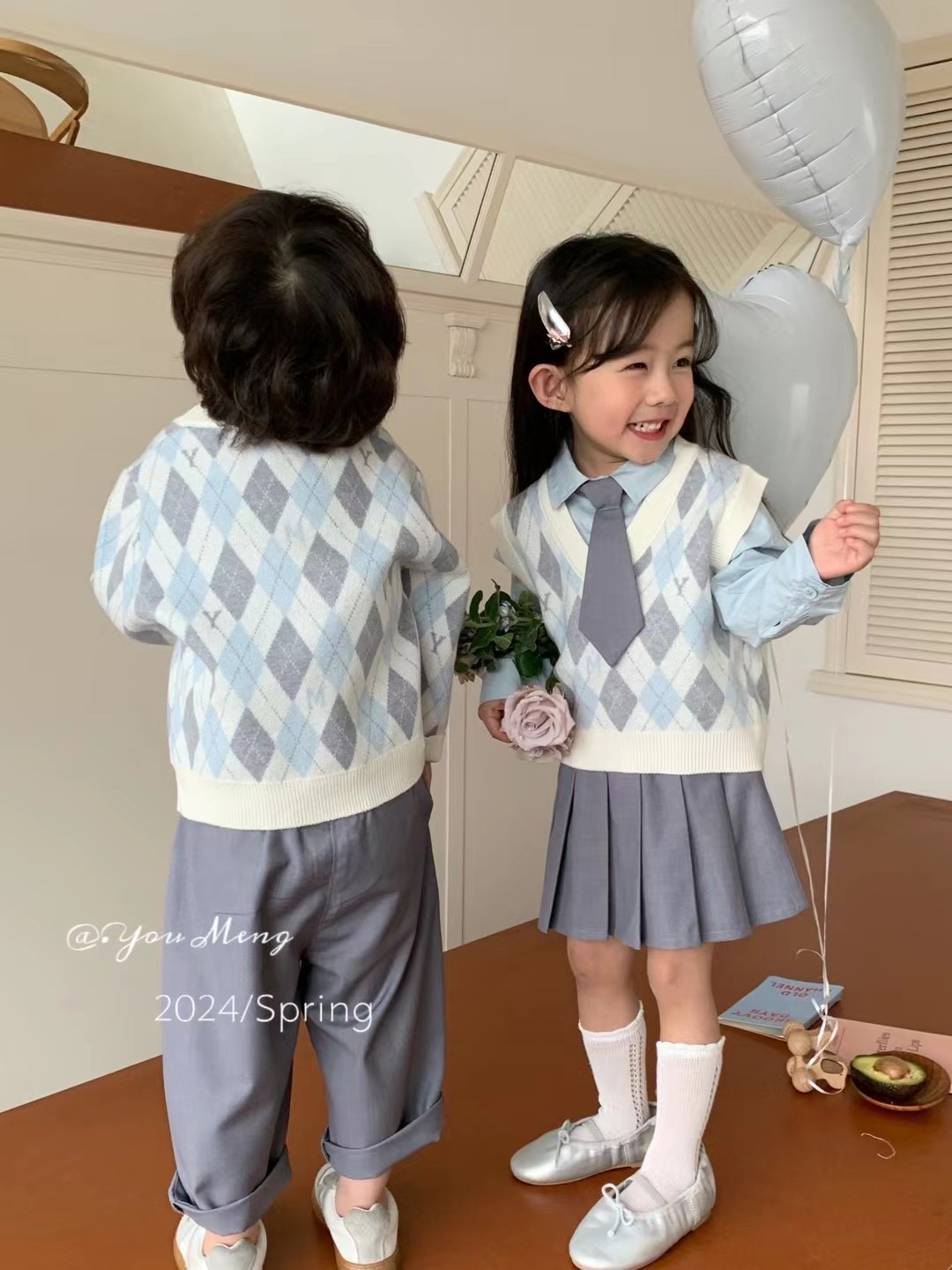 春款~学院风三件套6140