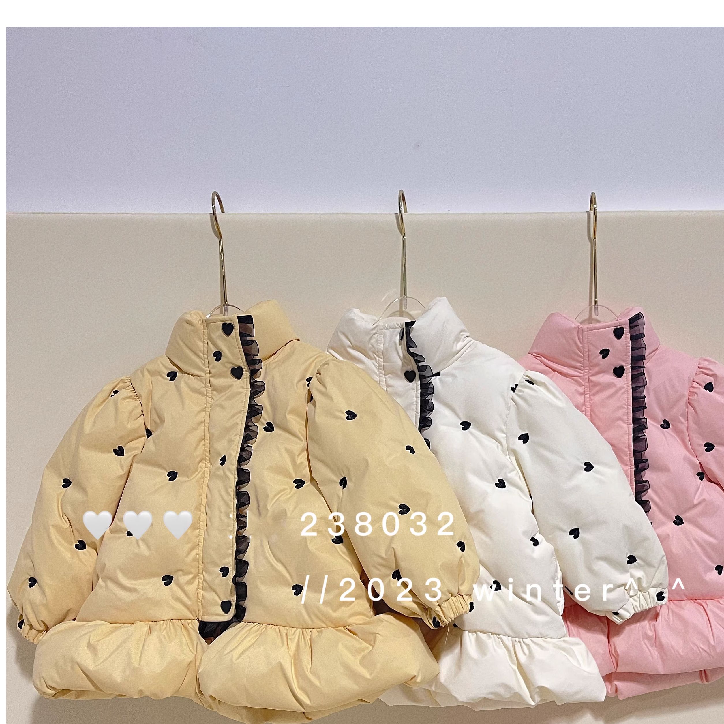 立领爱心羽绒服238032