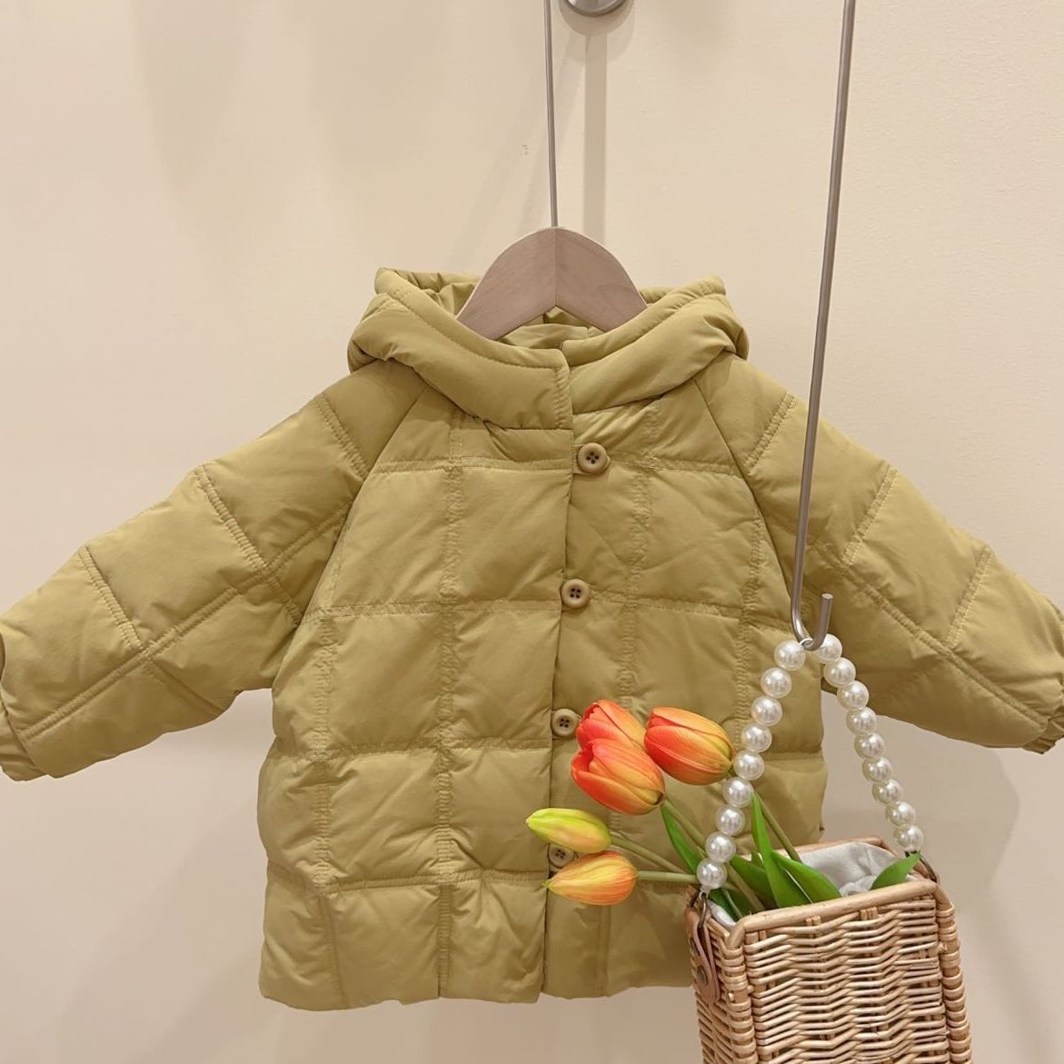 双线格子羽绒服361015