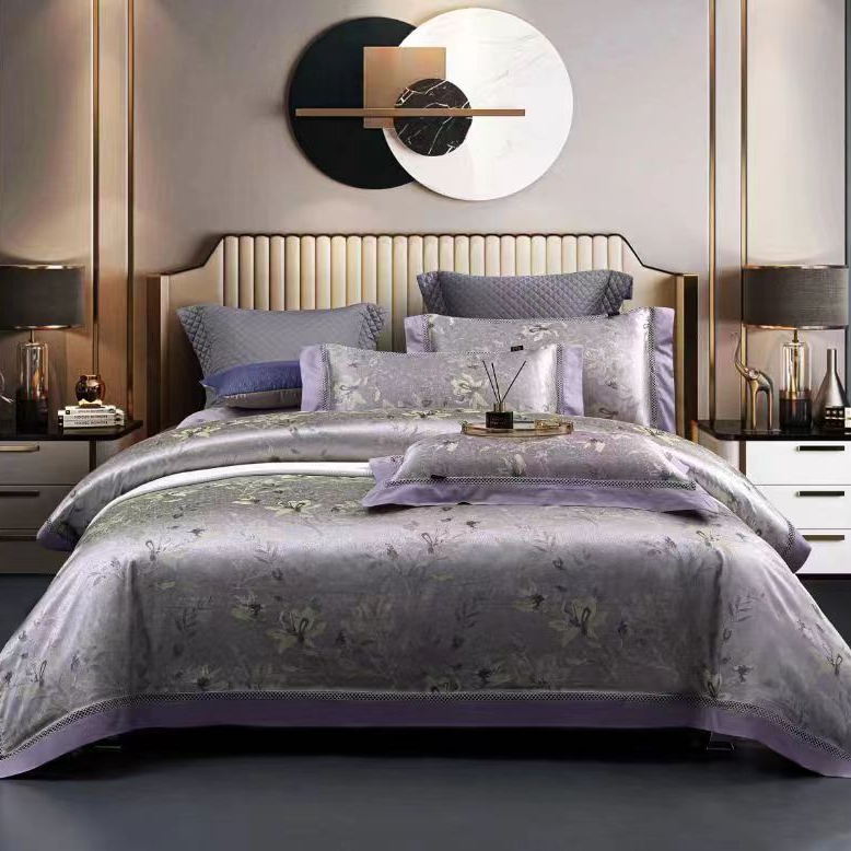 A&J黛亚-轻奢色织提花床上四件套入冬加厚不起球