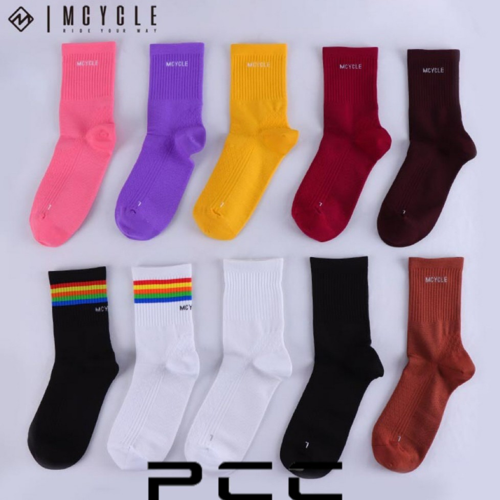 魅骑MCYCLE骑行袜自行车公路车运动袜子户外速干透气多色纯棉百搭