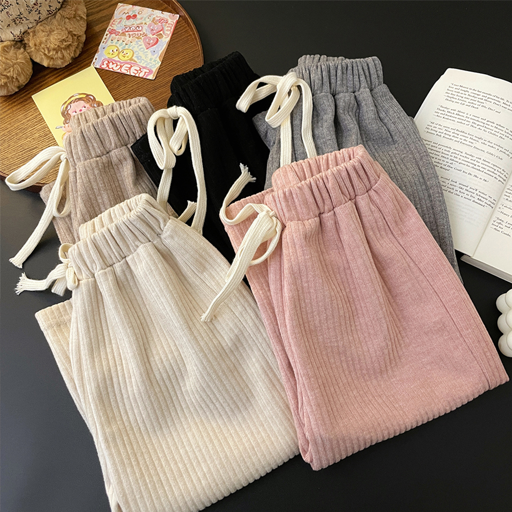 儿童女童洋气裤子春秋加厚阔腿裤女宝长裤秋冬宽松女孩宝宝工装裤