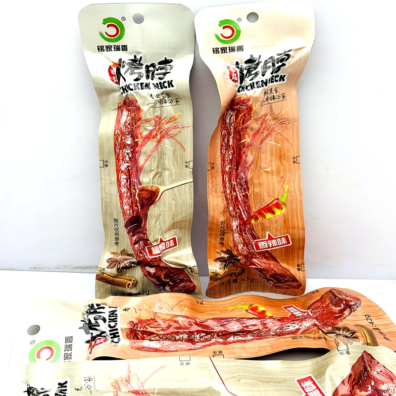 香铭手撕脖香辣糖醋烤脖卤味熟食非风干鸭脖鸡脖办公室休闲零食