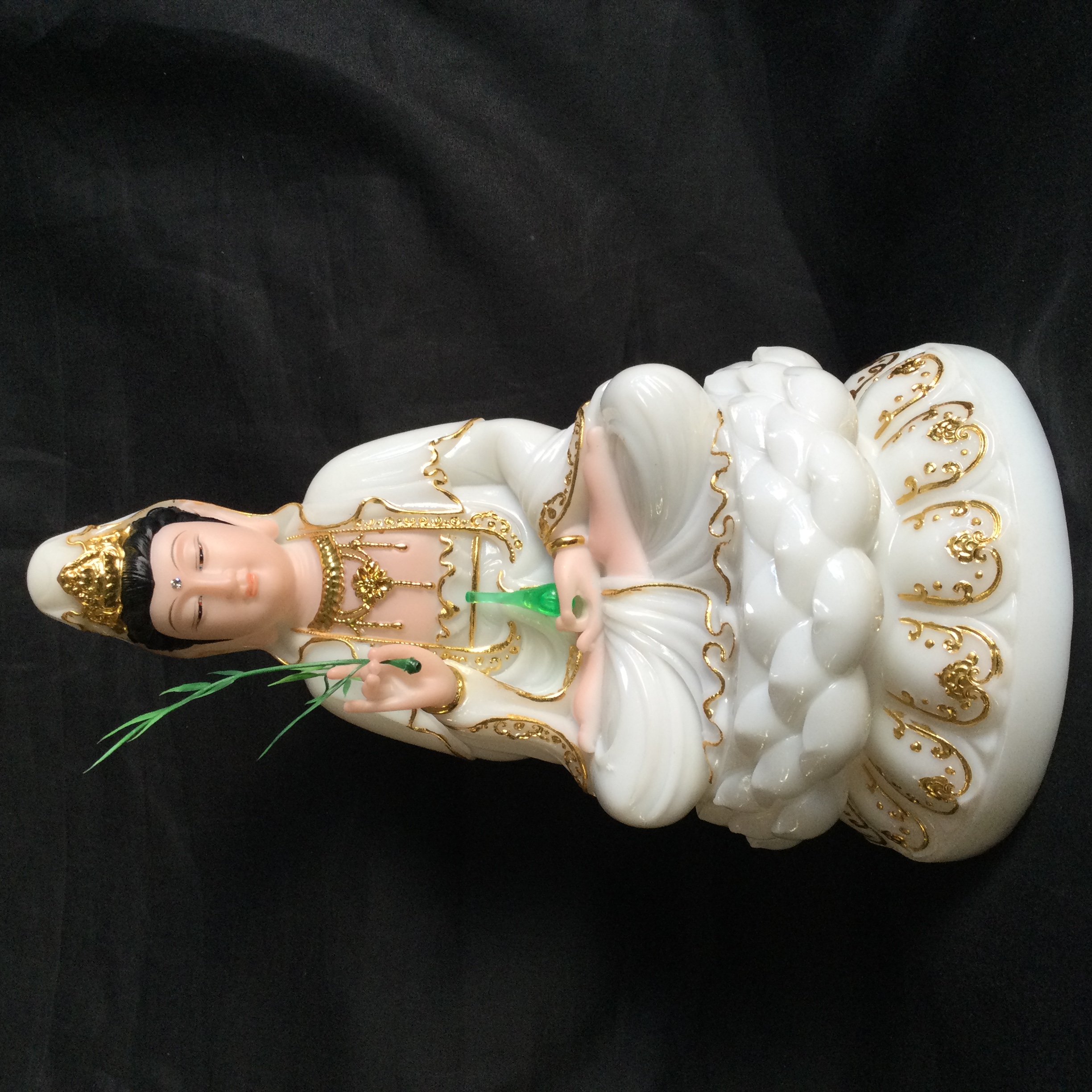 汉白玉观音菩萨大慈大悲观音菩萨居家办公室装饰工艺品礼品观世音