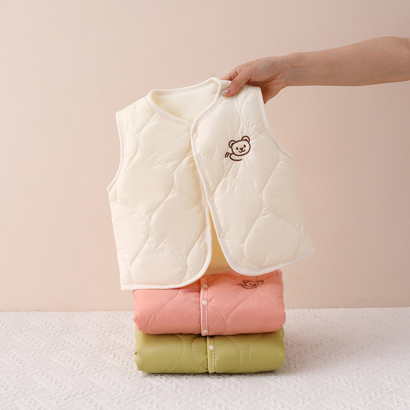 婴幼儿马甲秋冬男女宝宝马夹护肚外穿护背保暖暖背上衣新生儿衣服