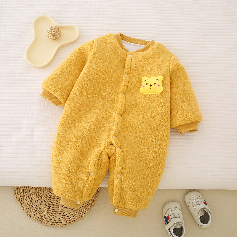 新生婴儿衣服冬装棉衣男女初生宝宝外出抱衣保暖加厚夹棉哈衣爬服