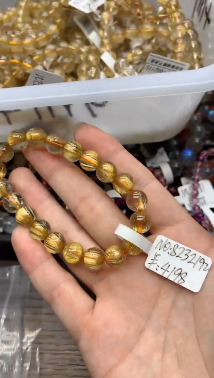 【闪购商品】水晶手链未镶嵌81 金发 10.2mm