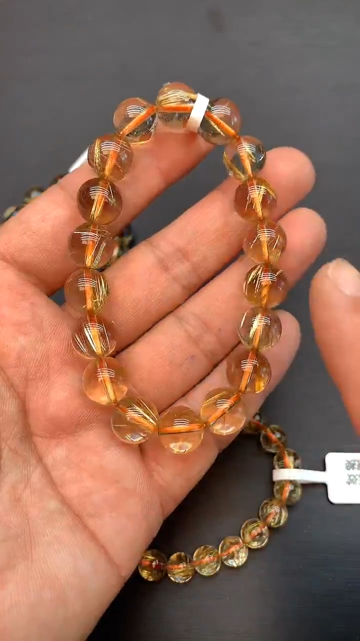【闪购商品】水晶手链未镶嵌54 金发 11mm