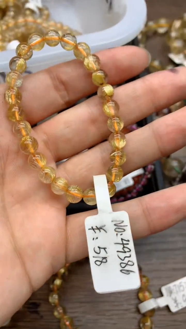 【闪购商品】水晶手链未镶嵌96 金发