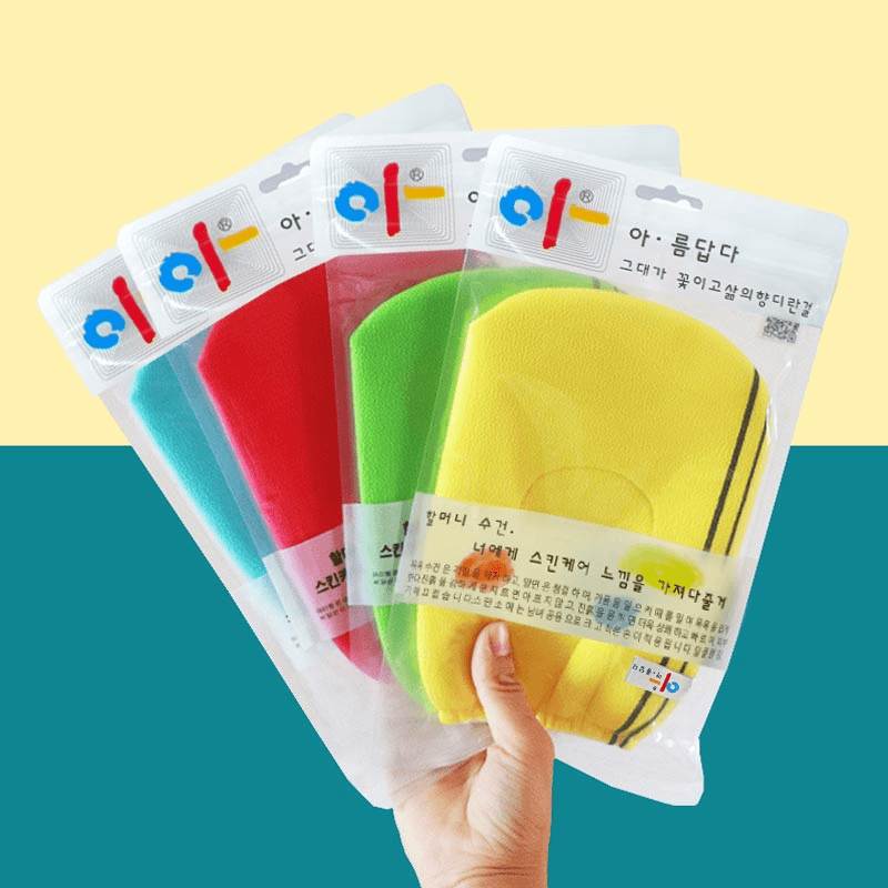 [拍2件包邮]韩国进口搓泥男女士不疼下灰去泥洗澡巾搓澡巾