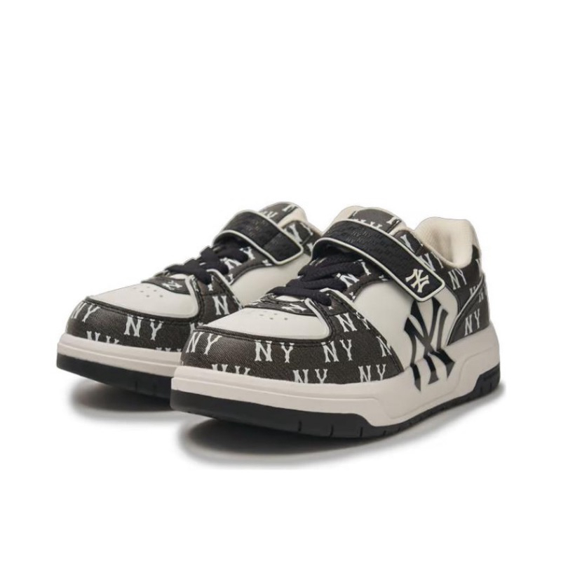 MLB【商场同款】儿童时尚板鞋大童舒适洋气魔术贴童鞋夏新7ASXLM44N