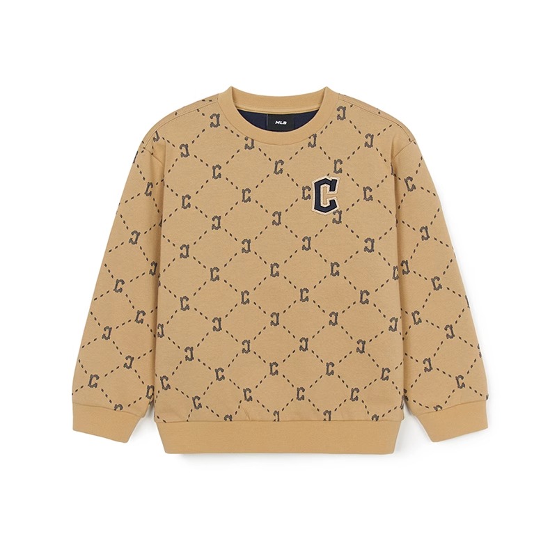 MLB【商场同款】儿童老花休闲时尚宽松圆领长袖卫衣25冬新7AMTMD346