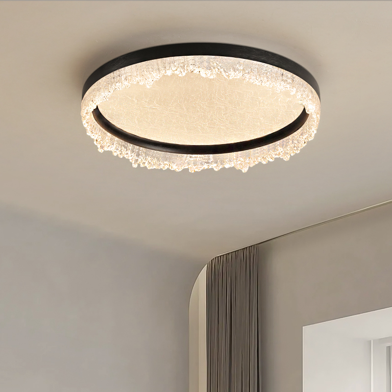 意式轻奢卧室吸顶灯全光谱创意护眼书房主卧灯家用温馨婚房智能灯