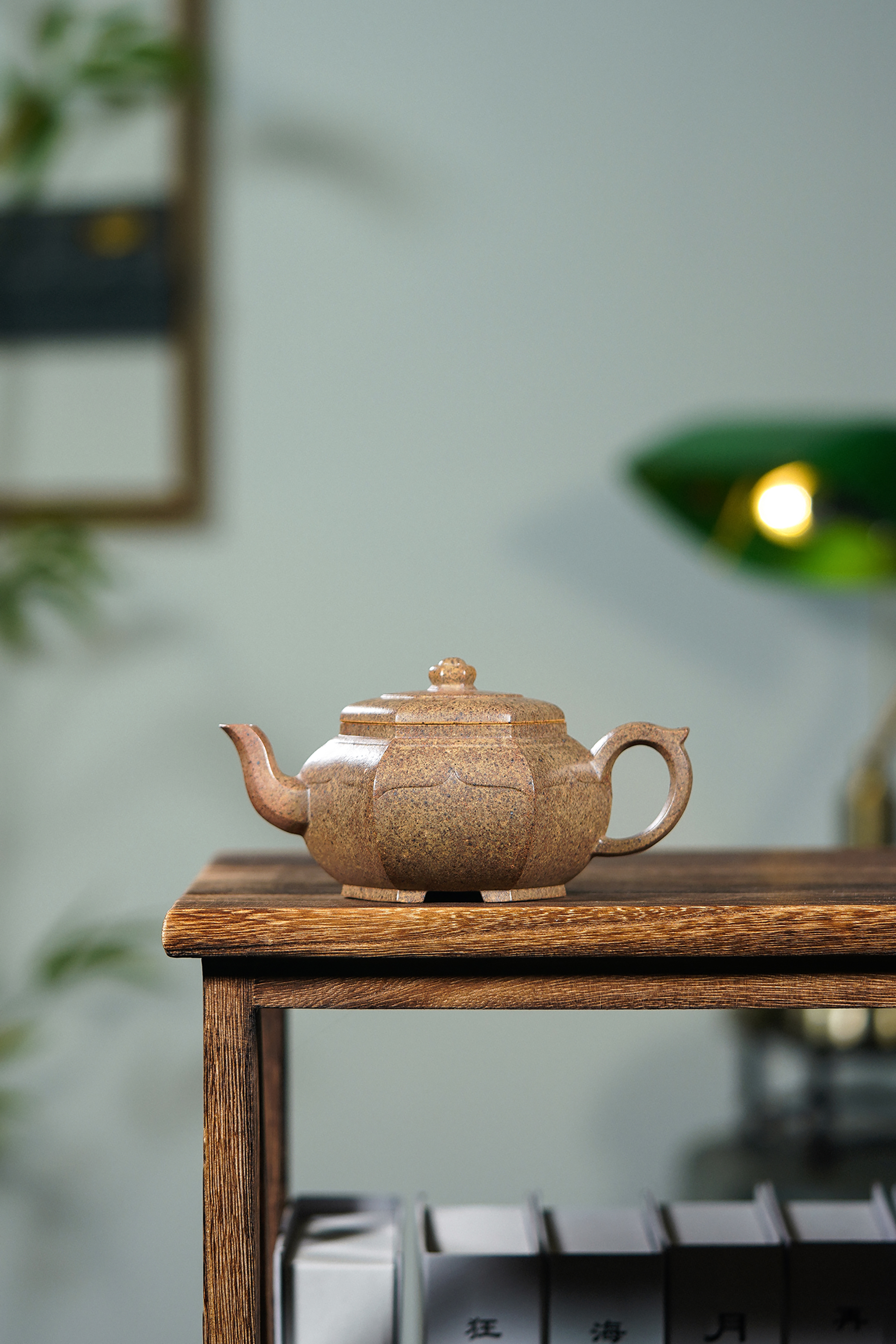 叁玖严选（黄金段泥）（老壶莲子壶筋纹六方如意壶）容量约（260cc）