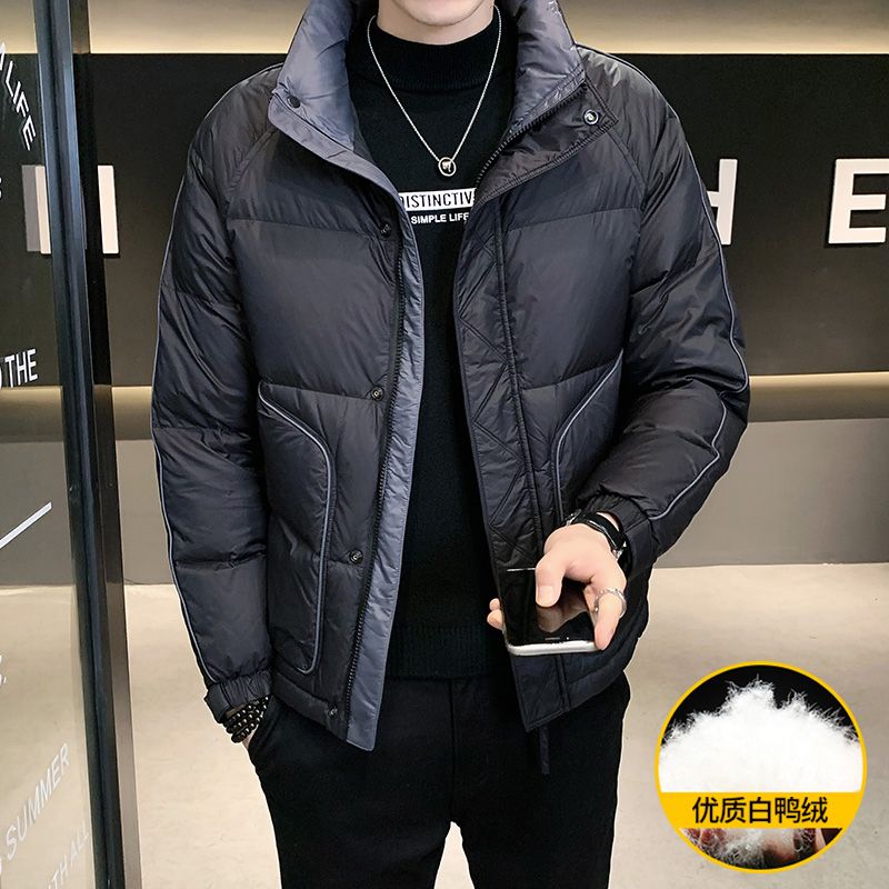 波司澄年冬季新款羽绒服男士短款韩版潮流加厚保暖外套男装