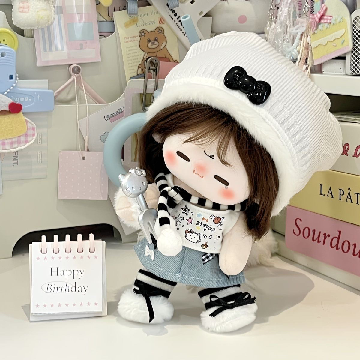 【y2kitty】20cm棉花娃娃衣服夏日辣妹古早风娃衣6件套