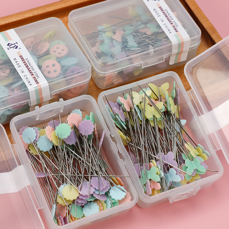 diy手工大头针珠针裁缝服装定位白色针珠光衣服缝纫珍珠定型剪裁