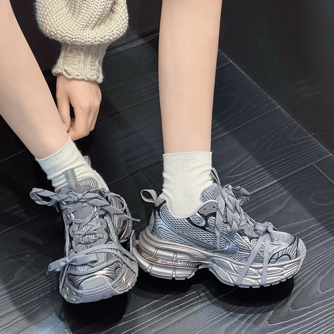 复古老爹鞋小众休闲老爹鞋