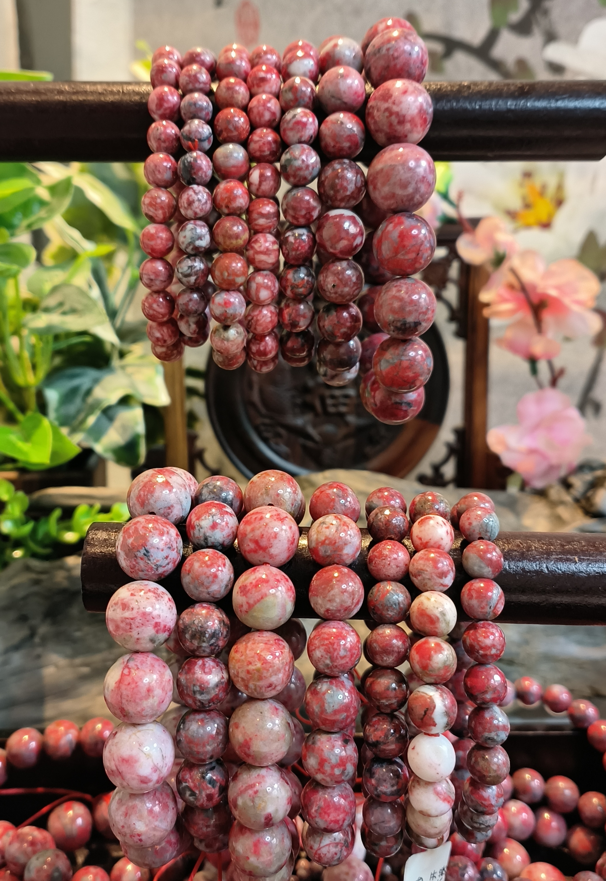 含辰砂工艺品东韵朱砂原石手串