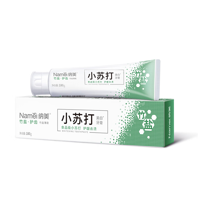 纳美（竹盐护齿）美白牙膏 180g