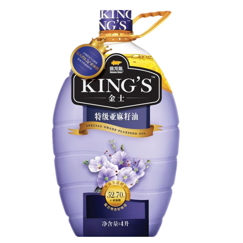 金龙鱼亚麻籽油 4升