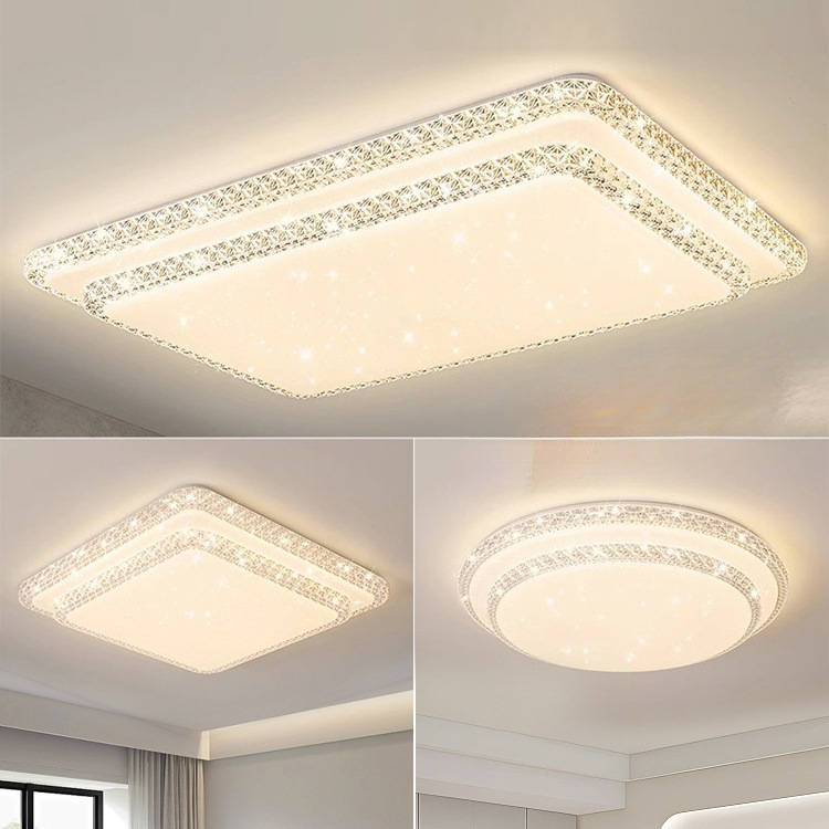 2024年新款客厅灯轻奢吸顶灯餐厅led卧室灯简约现代大气水晶灯具