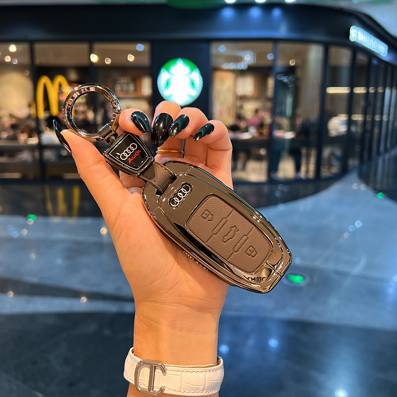 奥迪钥匙套A4L/Q5/A7/A5/A6L/S5汽车钥匙扣时尚高档包保护壳女男